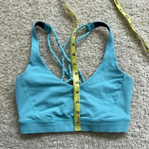 Prana Women’s Everyday Sports Bra Size XS Light Azurite Gym Active $50 - Picture 9 of 11